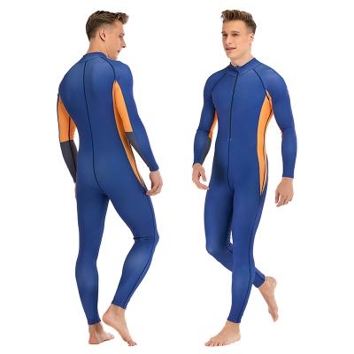 China Quick-Dry Men's Wetsuit Sunscreen Waterproof Surfing Diving Suit One-Piece Swimsuit Breathable Slim Zipper Back for sale