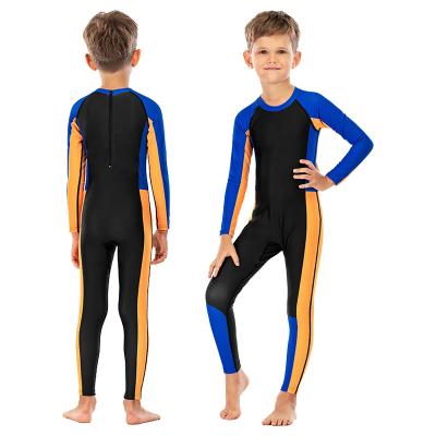 China OEM Kid Diving Suit Breathable Back Zipper Sunscreen Boys Swimming Surfimg Diving Wetsuit for sale