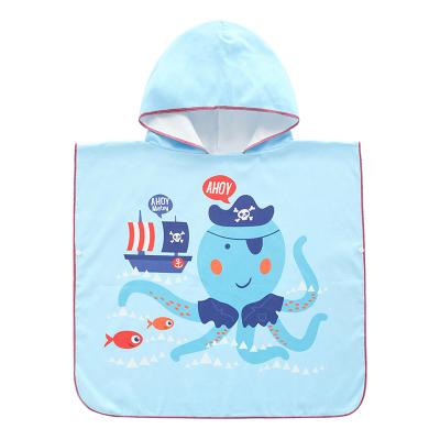 China Viable High Quality Kid's Bath Towel Printed Kids Beach Towel Cartoon Shape Bathrobe Animal Bath for sale