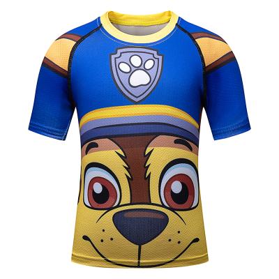 China Plus Size Summer Custom Printing Graphic Waterproof Swimming T-shirts Loose Short Sleeve Boy Beach T Shirt for sale