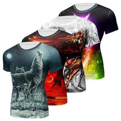 China Cody Lundin Mens Sleeve Polyester Anti-Wrinkle Shorts With 3D Sublimation Summer Gym Sports T Shirt For Men for sale