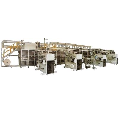 China High Capacity Quick Setup Cheap Manufacturers CE Certificate Baby Diaper Machine Production Line for sale