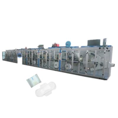 China Brand new full machine high capacity mini triple servo lady pad used manufacty sanitary napkin production line for sale