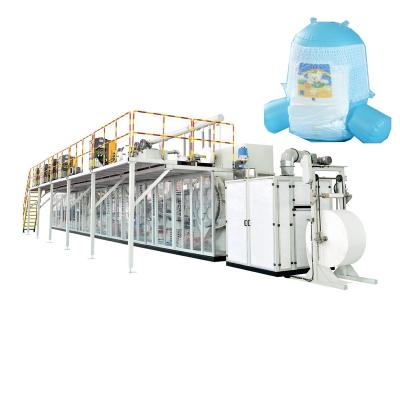 China Hot Selling Professional Automatic Simple High Capacity Quick Setup Diaper Packing Machine Diaper Making Machines for sale