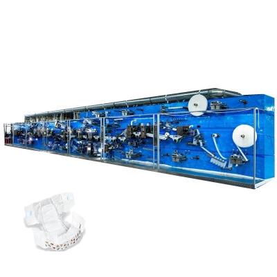 China High Capacity Installation Ear Baby Diaper Big Fast Fast Absorption Factory Price Making Machine Baby Pampers Diaper Machine for sale