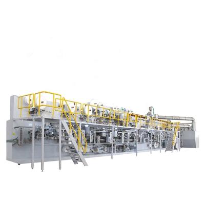 China High Capacity Fast Setup Stable Speed ​​I Shape Baby Diaper Production Line Machine With Reasonable Price for sale