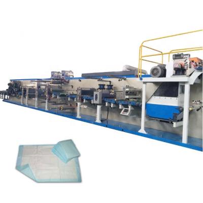 China High Capacity Quick Setup Brand New CE Certificated Nonwoven Under Pad Production Machine for sale