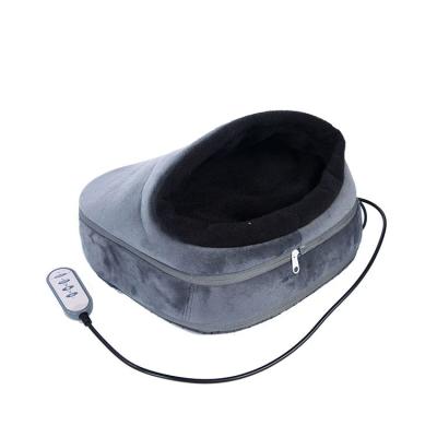 China Foot Kneading Electric Shiatsu Foot Cushion Warmer And Massager With 4 Soft Heads for sale