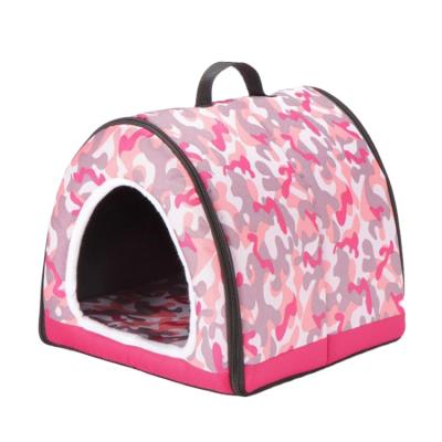 China Breathable Custom Made Oxford Fabric Easy Travel Foldable Soft Pet Cat Kennel for sale