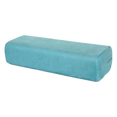 China Eco-Friendly Organic Cotton Rectangular Meditation Pillow Cushion Yoga Bolster Suede/Foam Blanket for sale