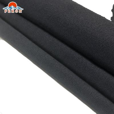 China Stretch Custom Make To Order Black Solid 81%nylon 19%spandex Swimwear Fabric for sale