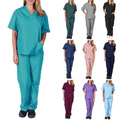 China Soft Medical Uniforms Nursing Uniforms NURSE SUIT Women White Coat Medical Staff Uniforms Medical Scrubs Design for sale