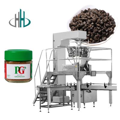 China HC-KSF-6 high quality Automatic Rice Tea Granule Bottle Weighing packaging filling Machine Line for sale