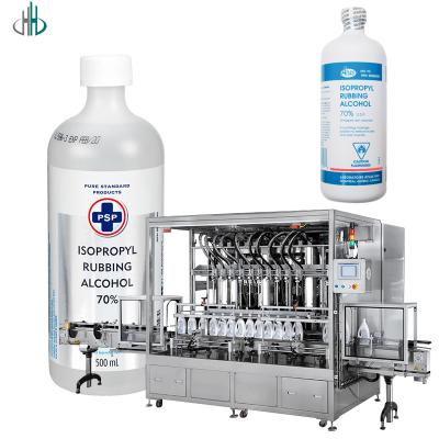 China Automatic Piston Pump Bottle Sanitizer Medical Alcohol Filling Machine for sale