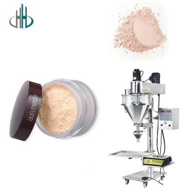 China HC Table Top Semi-automatic Small Jar Bottle Screw Cosmetic Powder Spices Filling Machine for sale