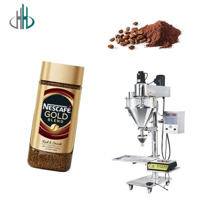 China Spice Coffee Powder Desktop Weighing Auger Filler Semi Automatic Bottled Screw Powder Filling Machines for sale