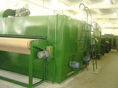 China 80 - 300kg/H Capacity Non Woven Fabric Machine Thermal Bonding Machine Hot Oil Circulation for sale