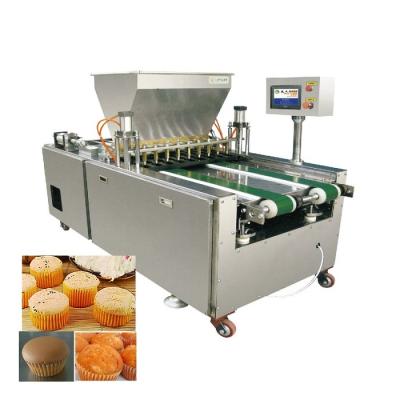 中国 Bakery High Productivity Automatic Cream Filling Cup Cake Custard Cake Making Machine 販売のため