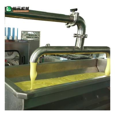 中国 Full Automatic Easy Operation HYZBDG-800 200-300kg/h High Efficiency Industrial Production Line Custard Sponge Cup Cake Custard Cake Making Machine Price 販売のため