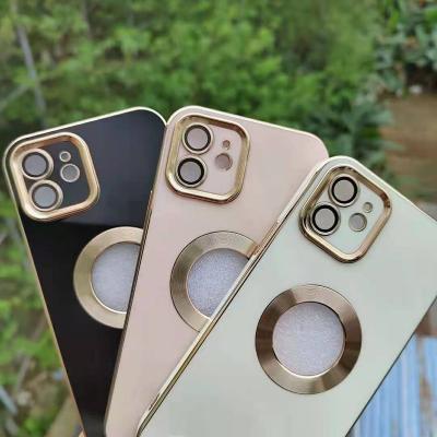 China Factory Direct High Quality Waterproof Phone Case For Apple iPhone Metal Camera View Luxury Electroplating Mobile Phone Shell for sale