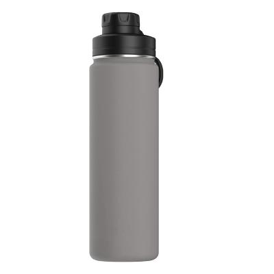 China Sustainable 24 Ounce Insulated Water Bottle With Lid Reusable Leak Resistant Stainless Steel Water Bottles Double Wall Vacuum Insulation for sale