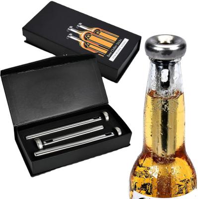 China Customized Disposable Beer Fridge Sticks For Bottles Set Stainless Steel Refrigerators Christmas Gift Accessories Gag Cooler Idea for sale