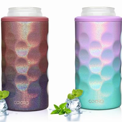 China American Style 4 in 1 Stainless Steel 12 Ounce Leakproof Double Wall Vacuum Insulated Triple Can Cooler Coozies Holder for sale