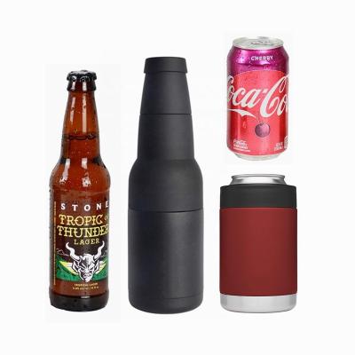 China Sustainable 12 Ounce Stainless Steel Vacuum Insulated Drinks Beer Bottle Holder Can Cooler for sale