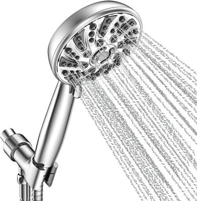 China Without Diverting Amazon New 6 Inline Settings Spray Modes High Pressure Flow Handheld Shower Head Set for sale