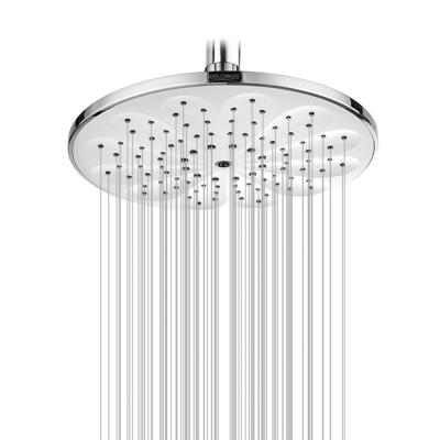 China White Flower Economical Plastic Design ABS Chrome 22cm Top Overhead Shower Head for sale