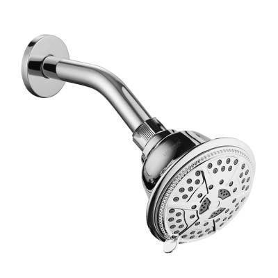 China Without Diverter 6 Functions Leelongs Luxury Top Rain Fixed Chrome Shower Head In 10cm for sale