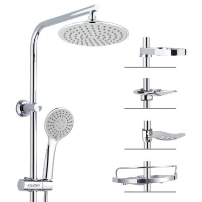 China With Complete Diverter Stainless Steel Bath Rainfall Shower Elegant Column With 3 Function Hand Shower for sale