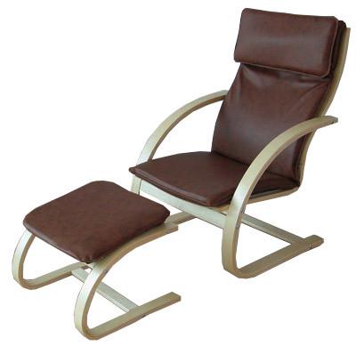 China relaxing chair and footstool modern birch bentwood indoor furniture for sale