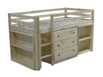 China modern bunk bed pine wood for sale