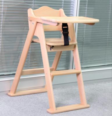 China pine foldable baby high chair E1 standard for sale