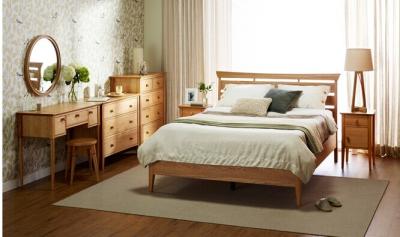 China ikea modern double bed pine wood for sale