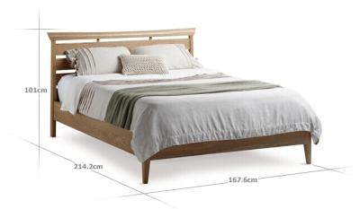 China ikea modern double bed pine wood for sale