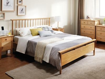 China ikea modern double bed pine wood for sale