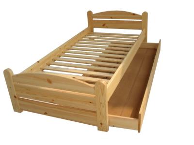 China modern single bed pine wood for sale