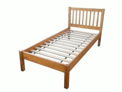 China modern single bed pine wood for sale