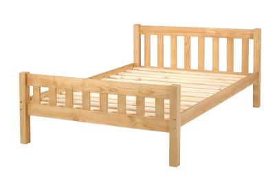 China modern double bed pine wood for sale