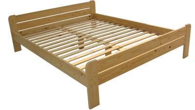 China modern double bed pine wood for sale