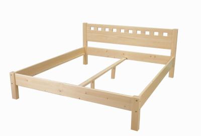 China modern double bed pine wood for sale