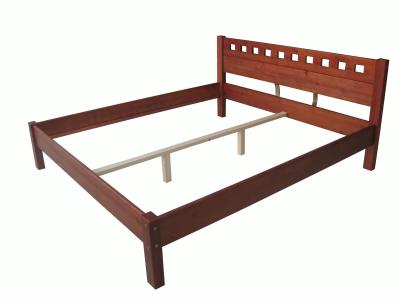 China modern double bed pine wood for sale