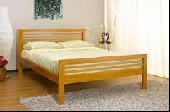 China modern double bed pine wood for sale