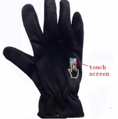 China Touch Screen Men's Polyester Autumn Touch Screen Sport Glove for sale