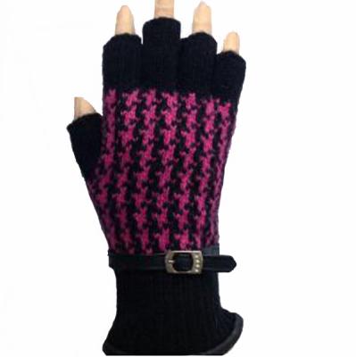 China Surfbird Warm Fingerless Custom Pattern Knitted Glove For Women Gender Fingerless Wool Knitted Glove for sale