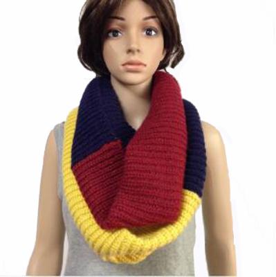 China Acrylic Mohair Acrylic Color Striped Fashion Scarf High Quality Snood For Women for sale