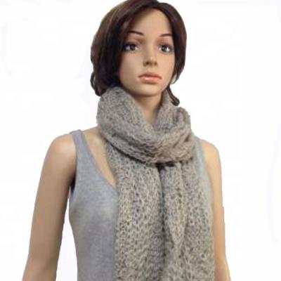 China New designed heat fashion scarf with mohair and cable pattern for sale