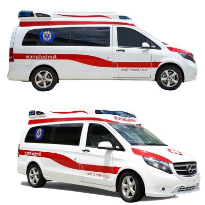 China Brand New 4x2 Vito Monitoring Ambulance With ABS ICU Interior Medical Ambulance Vehicle Price For Sale 274920 for sale